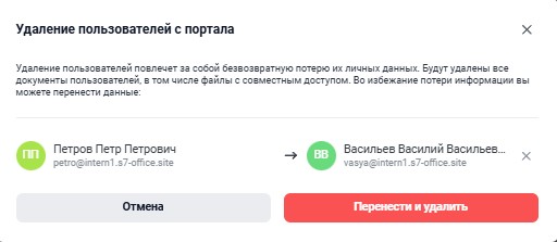 Работа с пользователями
