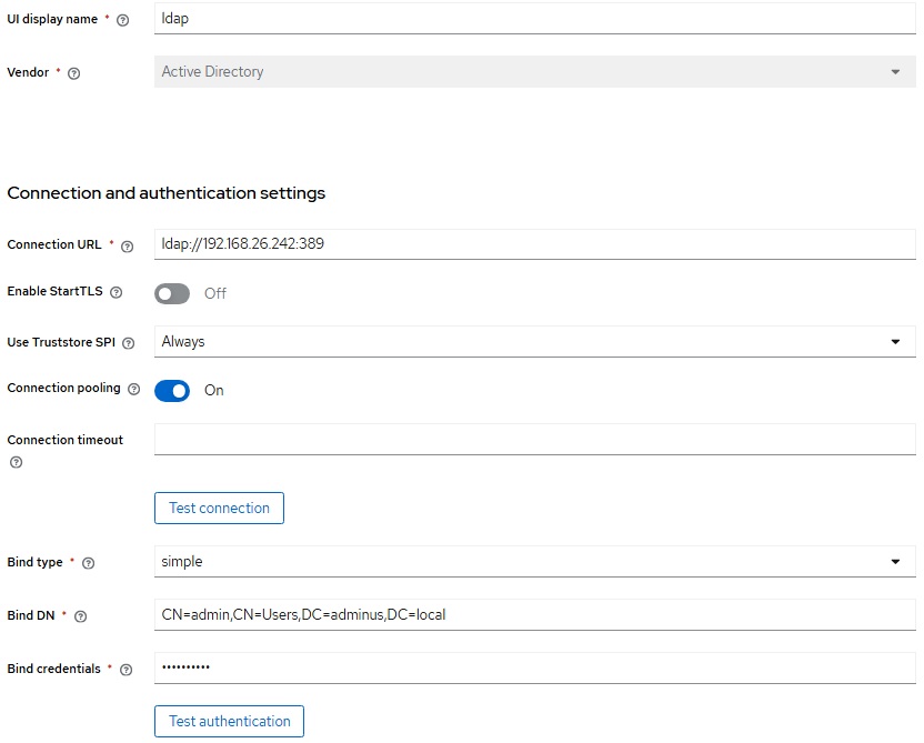 Настройка SSO в связке Р7-Диск SP и Keycloak IdP + MS AD LDAP