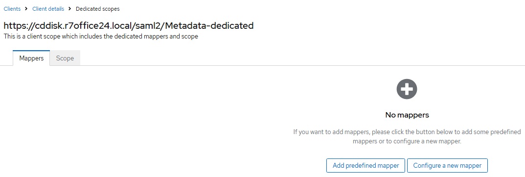 Настройка SSO в связке Р7-Диск SP и Keycloak IdP + MS AD LDAP