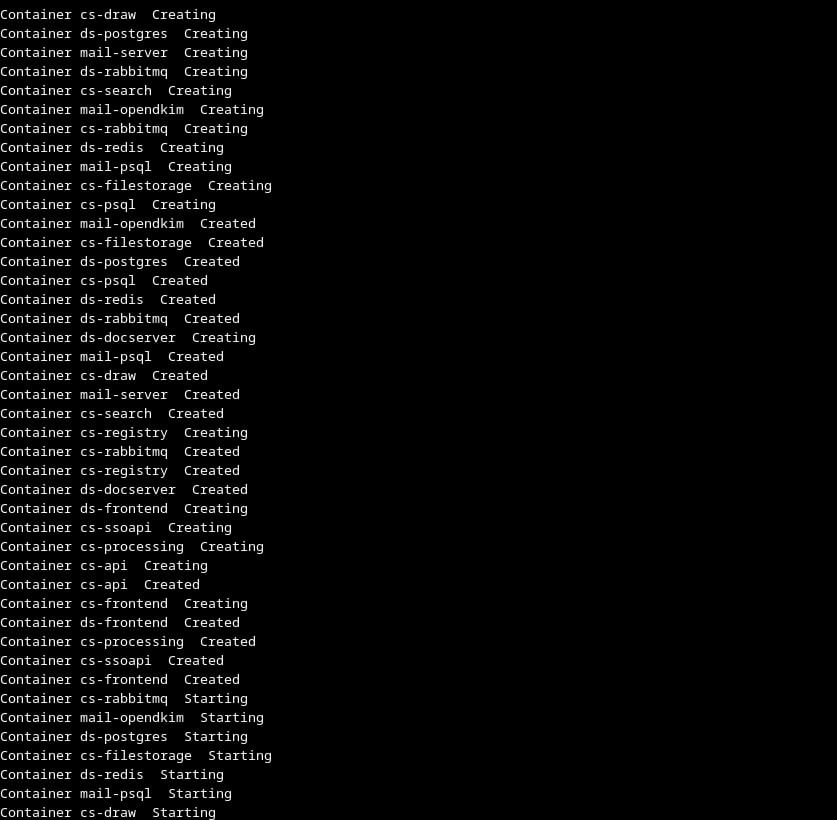 Установка Корпоративный сервер 2024 через инсталлятор в docker-compose (Однокнопочная установка)