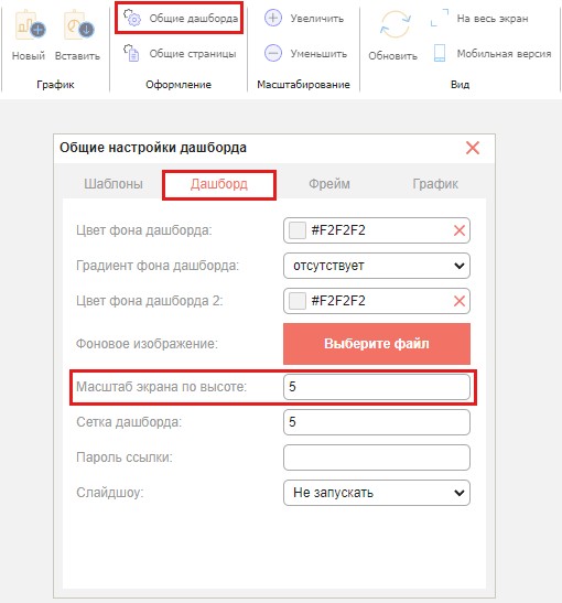 Создание дашбордов