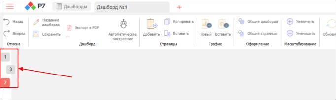 Страницы дашборда: добавление, изменение порядка, копирование между дашбордами