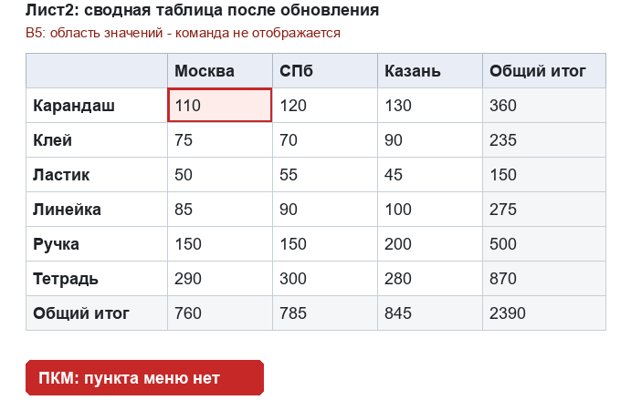 Инструкция по установке: плагин «Изменить значения строк в источнике сводной таблицы»