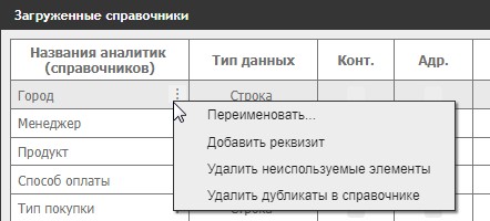 Редактор справочников
