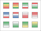 Правило Условного форматирования - Цветовые шкалы
