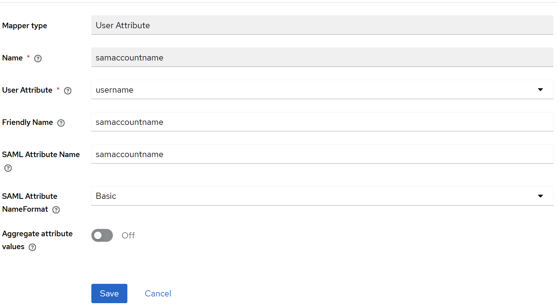 Настройка маппера samaccountname