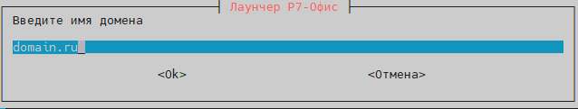 Укажите путь, имя основного домена сервиса CS-Api Корпоративного сервера.
