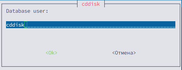 Пользователь СУБД для подключения к БД